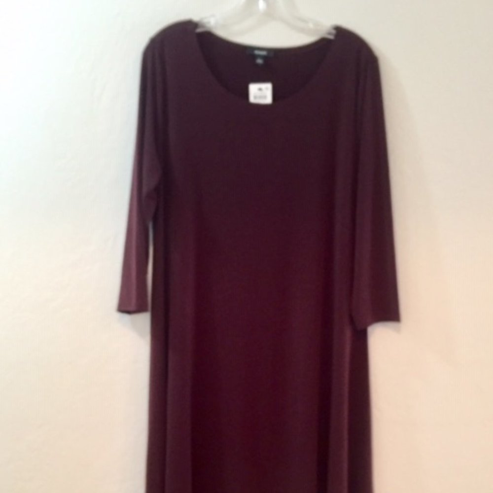 Dark Berry Maternity Dress Loose Swing Size L